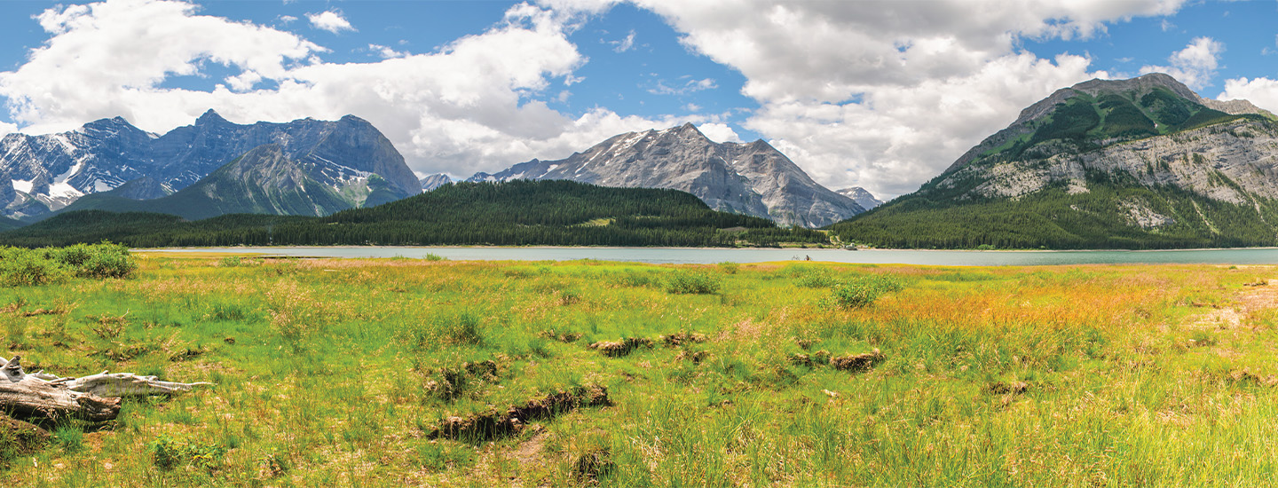 Photo of a beautiful mountain landscape 